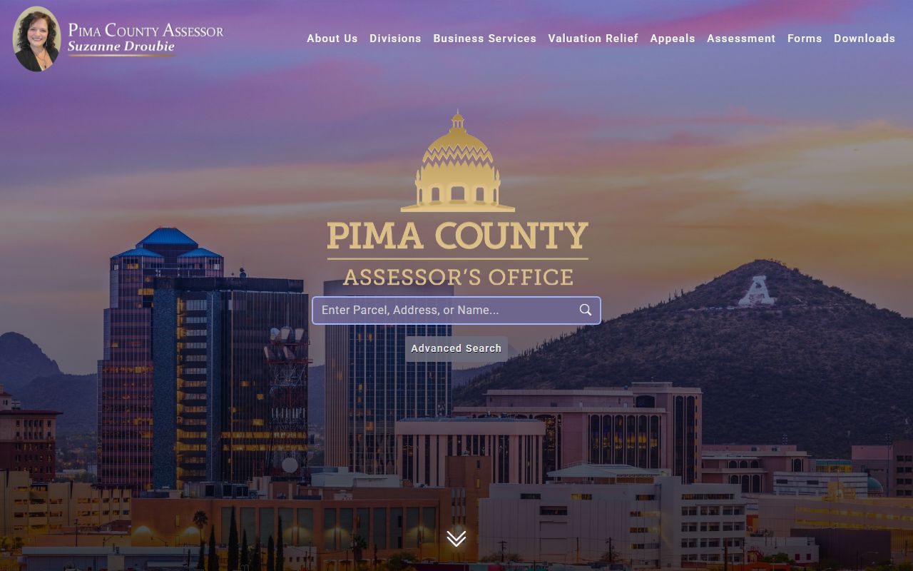 Pima County Assessor main portal for residents directory